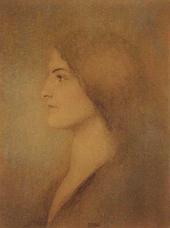 Fernand Khnopff Head of a Woman Germany oil painting art